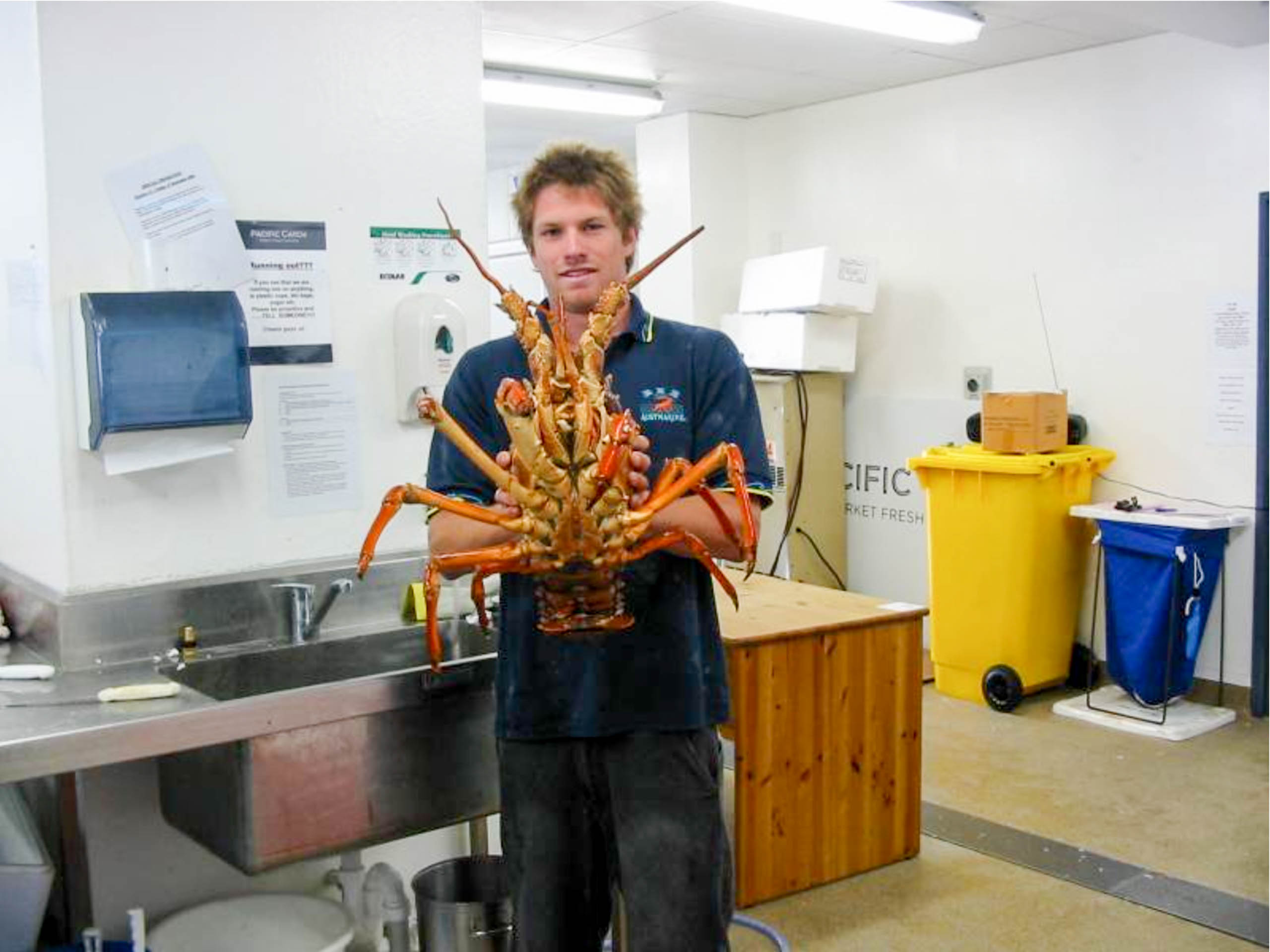 Luke with 5kg Lobster in Pacific Catch - Auckland
