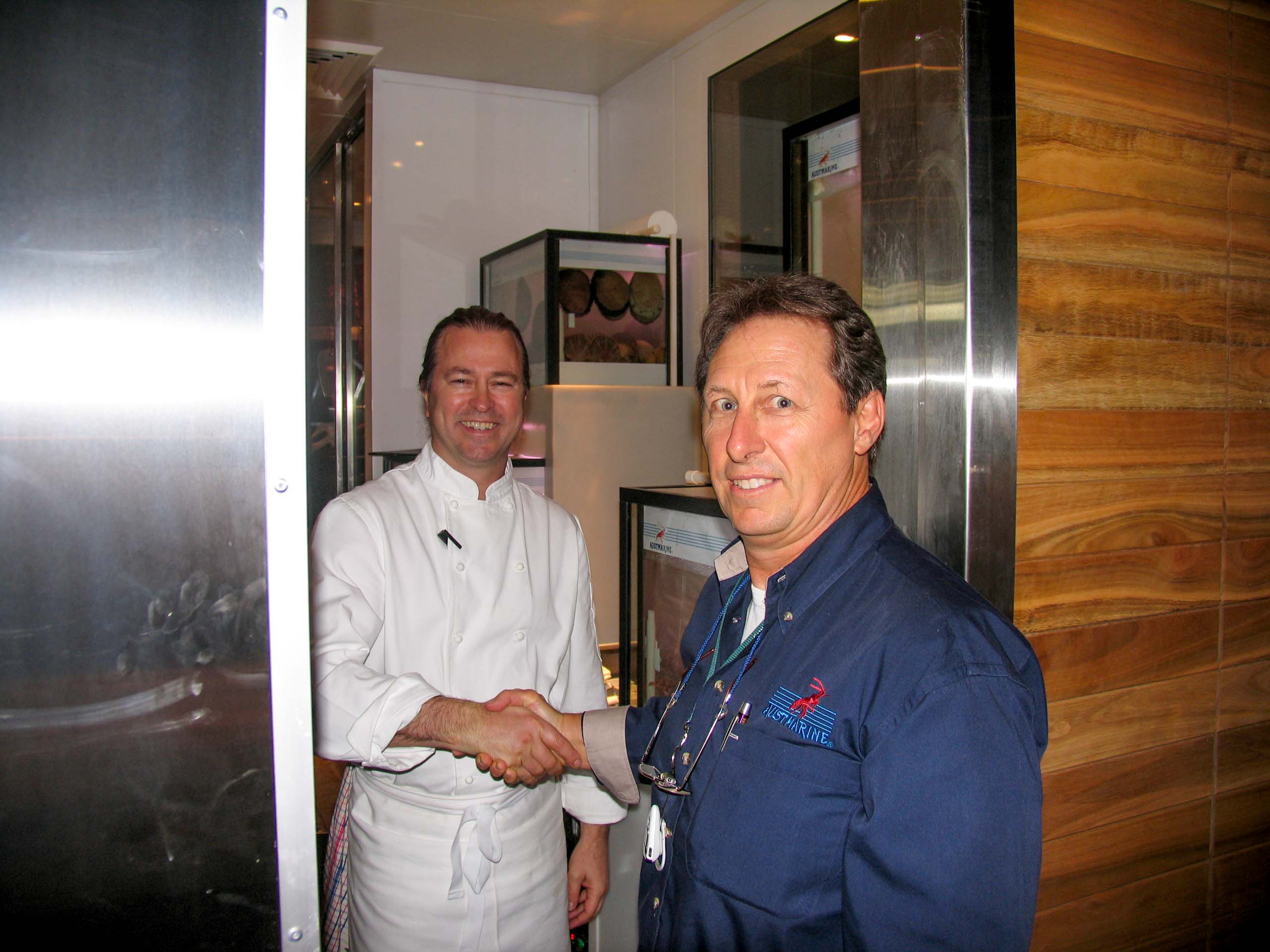 Mike Hanrahan with Chef Neil Perry